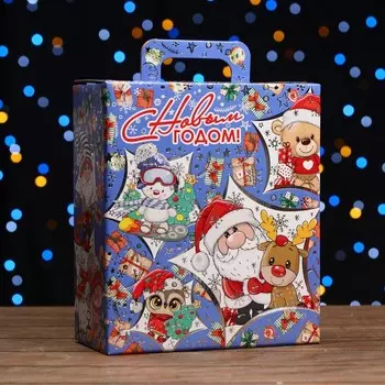 Коробка подарочная "Звездный праздник", 22 х 25,5 х 11 см