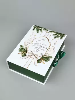 Коробка подарочнаякнига «С Новым годом!», 27 х 19.5 х 8 см