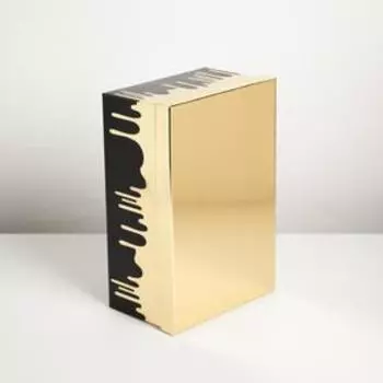 Коробка прямоугольная «Золото», 28 х 18,5 х 11.5 см