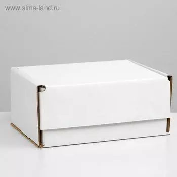 Коробка самосборная, белая, 2216.510 см