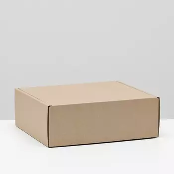 Коробка самосборная, бурая, 262410 см