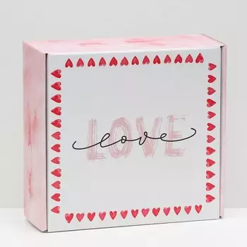 Коробка самосборная "Нежная любовь", 23 х 23 х 8 см