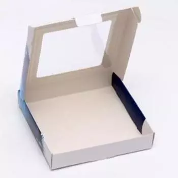 Коробка самосборная "Рождественское волшебство", 16 х 16 х 3 см