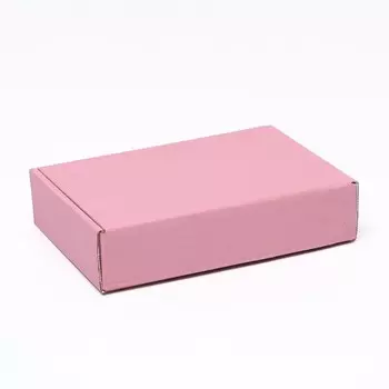 Коробка самосборная, розовая 21155 см