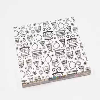 Коробка самосборная, с окном, "Вкусная жизнь", 21 х 21 х 3 см