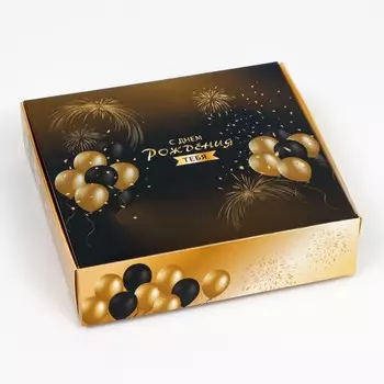 Коробка самосборная "Шарики", 20 х 18 х 5 см