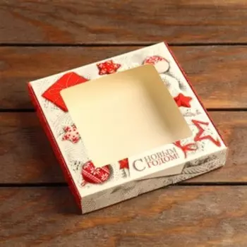 Коробка самосборная "Вязанка!", 16 х 16 х 3 см