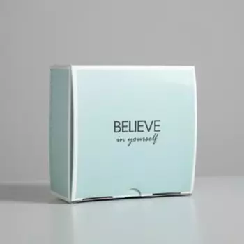 Коробка сборная Believe, 15 × 15 × 7 см