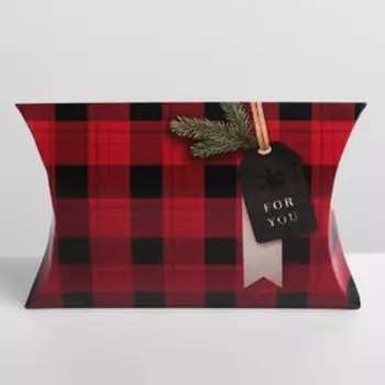 Коробка новогодняя складная фигурная «Уютного Нового года», 19 х 14 х 4 см