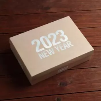 Коробка сборная крышка-дно с окном, "2023", 21 х 15 х 5,7 см