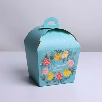 Коробка сборная «Пасха», венок, 17 х 26 х 17 см