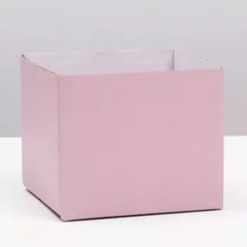 Коробка сборная «Розовая жемчужина», 12 х 10 х 12 см