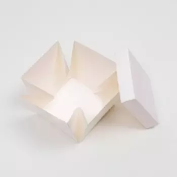 Коробка складная, белый, 10 х 10 х 10 см