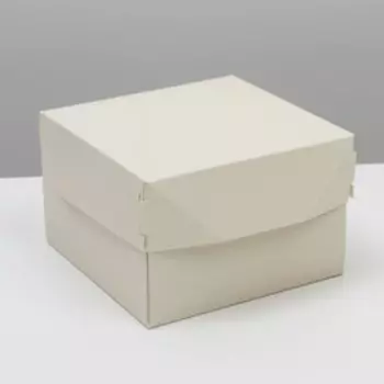 Коробка складная «Бежевый», 12 × 8 × 12 см