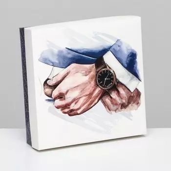 Коробка складная, "Брутальный подарок" 20 х 20 х 6 см