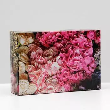 Коробка складная "Букет цветов", 16 х 23 х 7,5 см