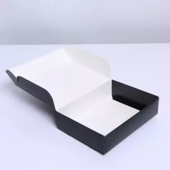 Коробка подарочная складная, упаковка, «Чёрная», 21 х 15 х 5 см