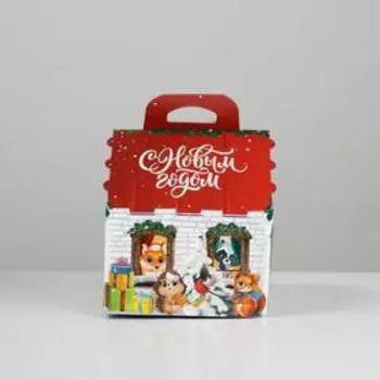Коробка складная «Домик», 12 × 12 × 13,5 см