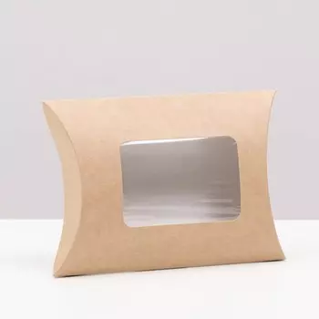 Коробка складная, фигурная, крафт, 19 х 14 х 4 см