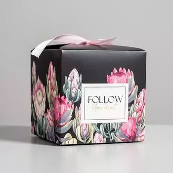 Коробка складная «Follow», 12 × 12 × 12 см