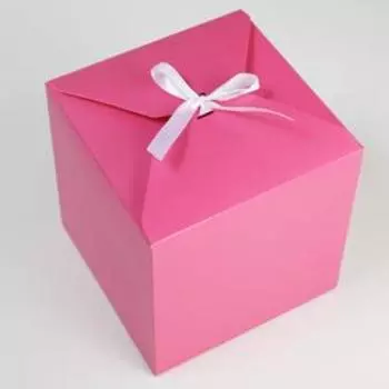 Коробка складная «Фуксия», 18 × 18 × 18 см