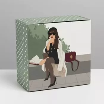 Коробка складная GIRL, 14 × 14 × 8 см