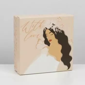 Коробка складная Girl, 17 х 17 х 7 см