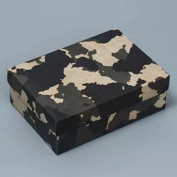 Коробка подарочная складная, упаковка, «Хаки», 21 х 15 х 7 см