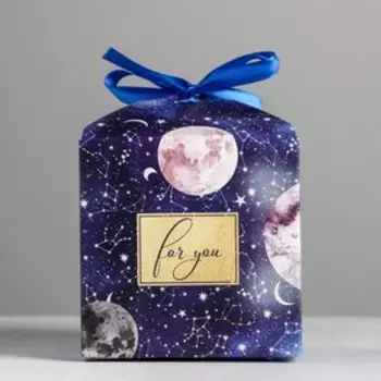 Коробка подарочная складная, упаковка, «Космос», 12 х 12 х 12 см
