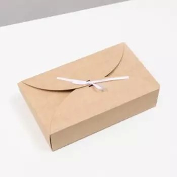 Коробка складная крафт, 28 х 17 х 7 см