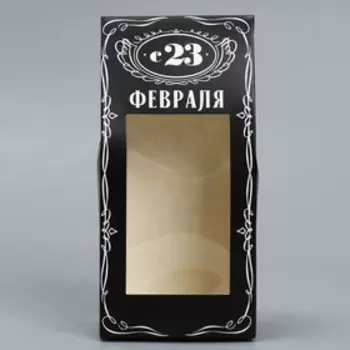 Коробка кондитерская складная, упаковка «23 февраля», 9 х 19 х 6 см