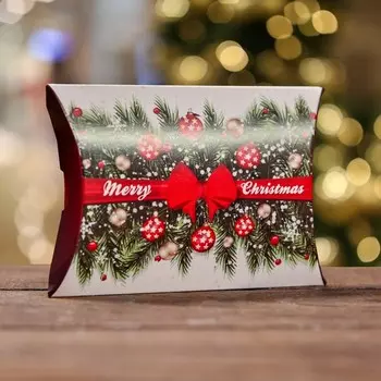 Коробка складная, подарочная новогодняя Merry christmas 1182 см