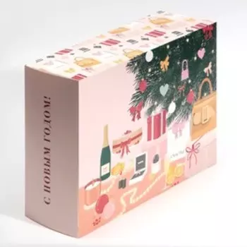 Коробка складная «New year», 22 30 10 см
