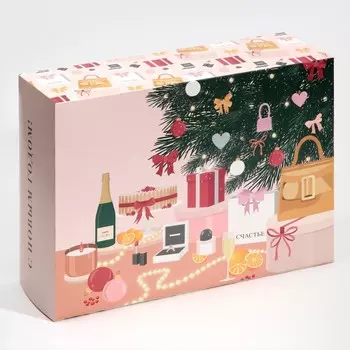 Коробка складная «New year», 22 30 10 см
