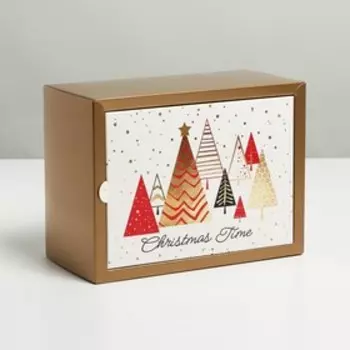 Коробка складная «Новогодняя», 20 15 10 см