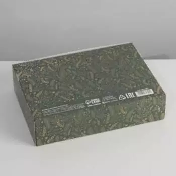 Коробка складная «Новогодняя», 21 × 15 × 5 см