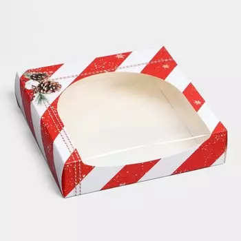 Коробка складная «Новый год», 20 х 20 х 5 см