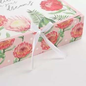 Коробка складная подарочная «Цветы», 31 24.5 8 см