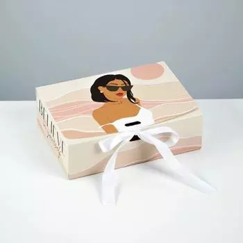 Коробка складная подарочная «GIRL», 16.5 × 12.5 × 5 см