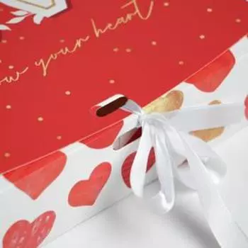 Коробка подарочная складная, упаковка, LOVE, 20 х 18 х 5 см