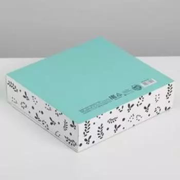 Коробка подарочная складная, упаковка, «Любимой маме», 20 х 18 х 5 см, БЕЗ ЛЕНТЫ