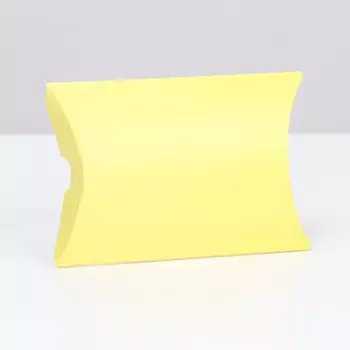 Коробка складная, подушка, жёлтая, 11 х 8 х 2 см,