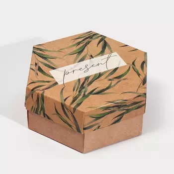 Коробка складная «Present», 15 × 13 × 6 см
