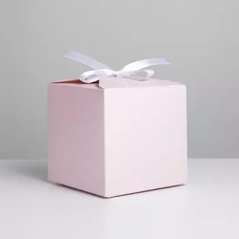 Коробка подарочная складная, упаковка, «Розовая», 12 х 12 х 12 см