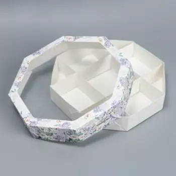 Коробка кондитерская, упаковка, «С любовью», 27 х 27 х 5 см