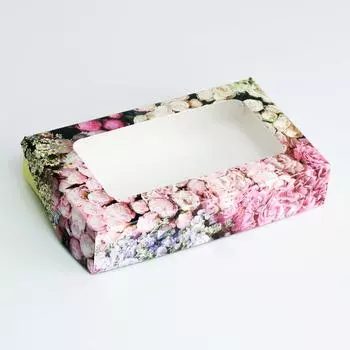 Коробка складная с окном «Цветы», 20124 см