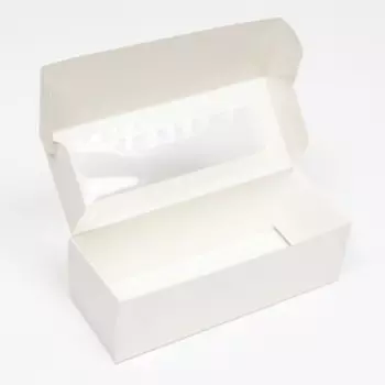 Коробка с окном под рулет, белая, 26108 см, МИКС