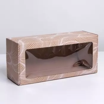 Коробка складная с PVC-окном «Абстракция», 16 × 35 × 12 см