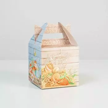 Коробка складная «Счастливый праздник», 14 × 14 × 14 см