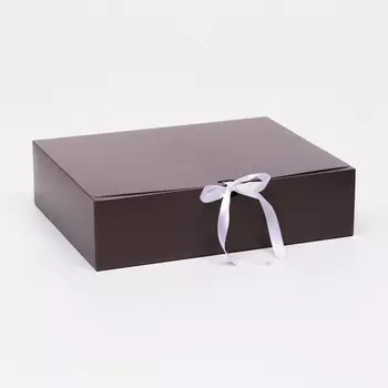 Коробка подарочная складная, упаковка «Серая темная», 3124.59 см